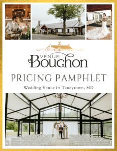 Venue Bouchon Wedding Pricing Pamphlet Cover Page